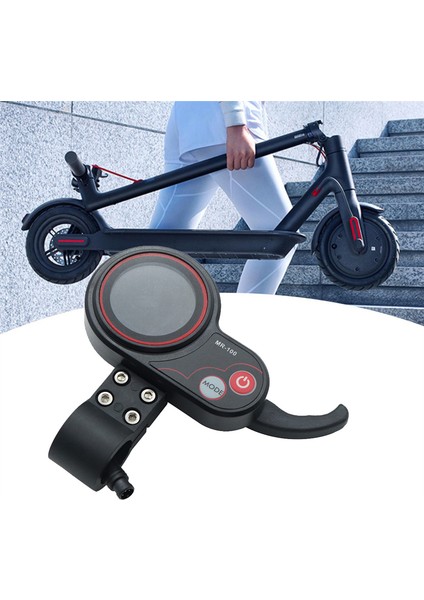 Metre, MR-100 LCD Ekran Metre Gösterge Paneli 6pin Elektrikli Scooter Aksesuarları Için, Siyah (Yurt Dışından)