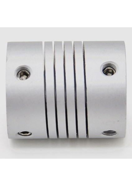 Kaplin, 6mm Ila 8mm Şaft Kaplini 25MM Uzunluk 18MM Çap Adım Motor Kaplini Alüminyum Alaşımlı Bağlantı Konnektörü 3D Yazıcı Cnc Makinesi Diy Kodlayıcı, Gümüş (Yurt Dışından)