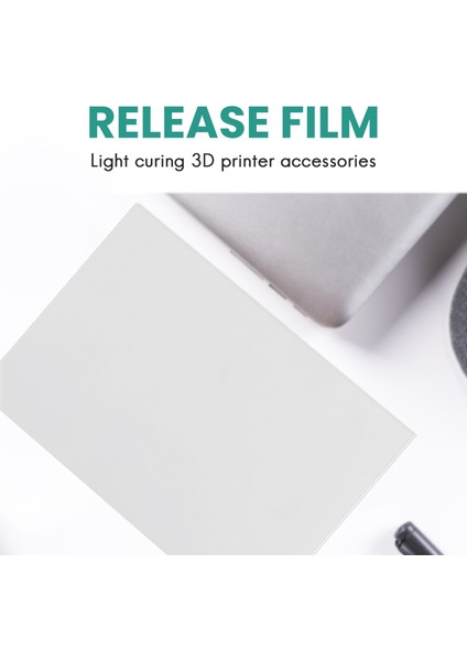 Fep Film, 12 Adet Fep Film 200X140X0.15 mm Kalınlık Uv 3D Yazıcılar Için, LCD Sla Reçine, 2 Adet Yedek Plastik Spatula, Şeffaf ve Sarı (Yurt Dışından)