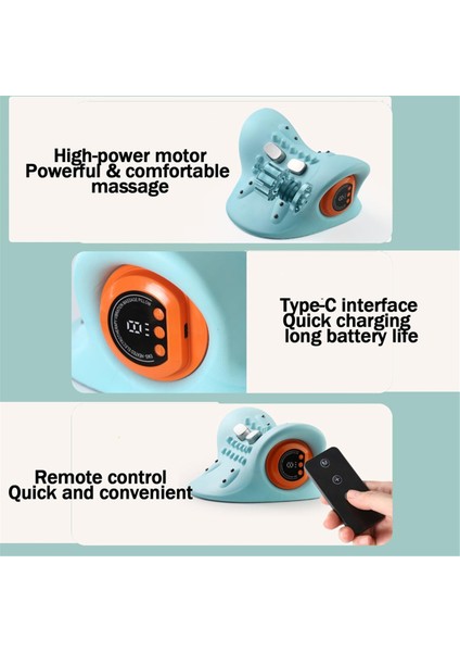 Masaj, Yeni Terapist Boyun Masaj Aleti, Elektrikli 4d Isıtmalı, Derin Doku Ağrısı Ergonomik Açı, Mavi (Yurt Dışından) indirimleri