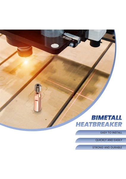 Isı Kesme Boğazı, Tüm Metal Bi-Metal CR10-CRAZY Isı Kesme Boğazı 3 V2 5 -10S Pro Hotend 3D Yazıcı Için, Bakır Rengi (Yurt Dışından) fırsatları