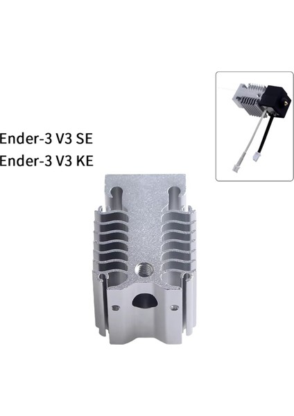 3D Yazıcı Aksesuarları, 3 V3 Se/ke Isı Emici Tüm Metal Isı Kesici Ekstruder İçinHotend Hızlı Dağılım, Gümüş (Yurt Dışından)