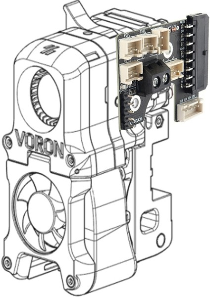 Yazıcı Parçaları, Voron V2.4 Afterburner Toolhead x Pcb Panel Adaptör Kartı Kablo Seti Kiti 2.4 3D Yazıcı Parçaları Için, Siyah (Yurt Dışından)