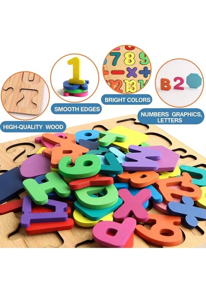 Montessori Ahşap Bulmacalar El Tutma Tahtaları Sayı Alfabe Şekil Hayvanlar Eşleşen Bebek Ahşap Bulmaca Oyunları 1-2 Yaş Çocuklar Için Oyuncaklar (Yurt Dışından) fırsatları