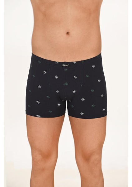 Erkek 5'li Paket Pamuklu Likralı Modal Desenli Boxer | 11113