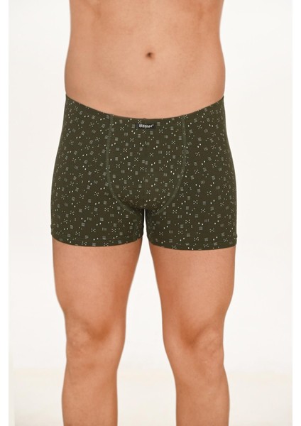 Erkek 5'li Paket Pamuklu Likralı Modal Desenli Boxer | 11113