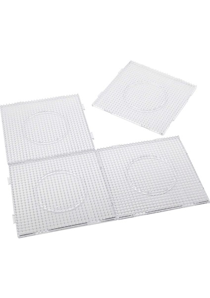 Adet 5mm Sigorta Boncuk Panoları Büyük Şeffaf Pegboard Kitleri Hediye Roning Kağıdı Perler Hama Boncuk Şablon Aracı Kendin Yap Oyuncak (Yurt Dışından)