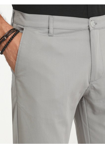 Gri Dokuma Slim Fit Casual Pantolon modelleri