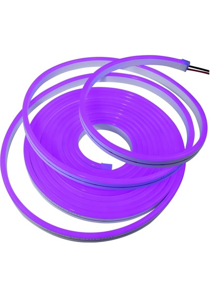 Neon Şerit LED 12V 2835 Dış Mekan 5 Metre Mor Purple Alles