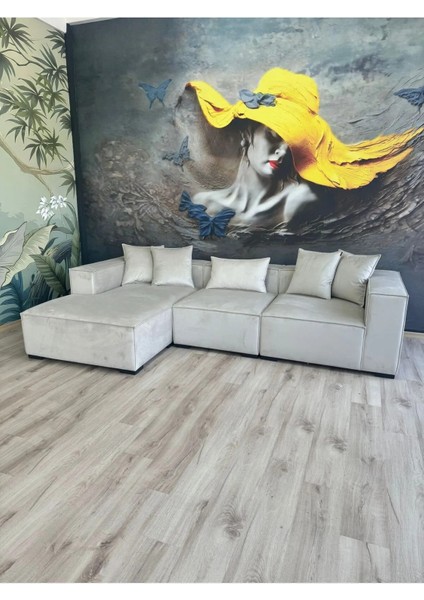 Angelo 3 Modül Uzanmalı Modüler Köşe Koltuk Takımı