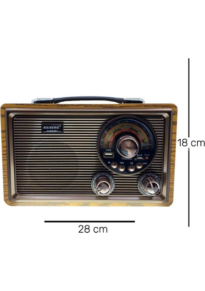 Raıseng R-9022B Retro Klasik Model Bluetooth Hoparlör - Speaker fiyatları