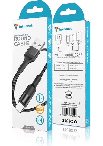 TN-DC08 İp Örgü Micro Şarj ve Data Kablosu 100cm fiyatları