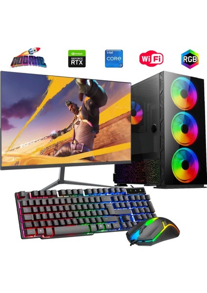 I7 13700F 16GB Ddr4 480SSD 12GB RTX3060 24" Mon. Oyun Bilgisayarı