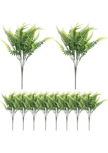 10 Adet Yapay Boston Fern Çalı Plastik Bitki Asılı Sahte Yeşillik Ev Dekor (Yurt Dışından) modelleri
