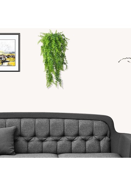 4 Adet Yapay Bitkiler Sarmaşıklar Boston Fern Farsça Rattan Yeşillik Sahte Eğrelti Otları Sarmaşık Duvar Asılı Sepet Süslemeleri (Yurt Dışından)