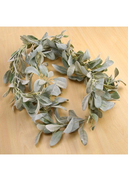 6,7 Ft Kuzu Kulak Çelengi Yapay - Etli Çelenk - Sonbahar Okaliptüs Çelenk - Yaprak Manto Çelenk (Yurt Dışından) indirimleri