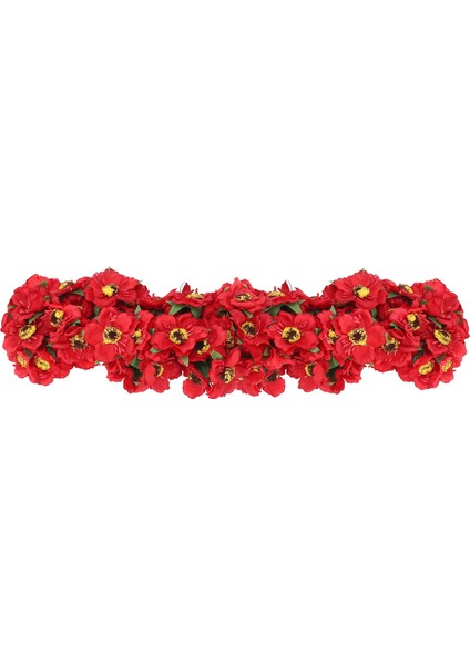 Yüksek Kaliteli Ipek Haşhaş Kamelya 5 cm 60 Adet/grup Yapay Çiçekler Mısır Haşhaş El Yapımı Küçük Düğün Dekorasyon (Kırmızı) (Yurt Dışından)