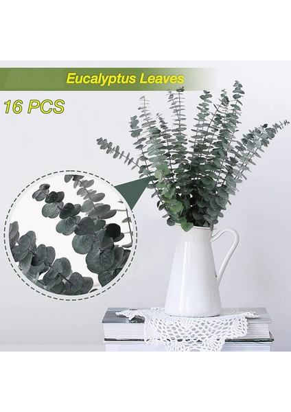 16 Adet-Korunmuş-Kurutulmuş-Okaliptüs-Dalları, 17IN Duş Için Taze Okaliptüs Bitkisi, Vazo Dolgusu Için Gerçek Okaliptüs Demeti (Yurt Dışından) fiyatları