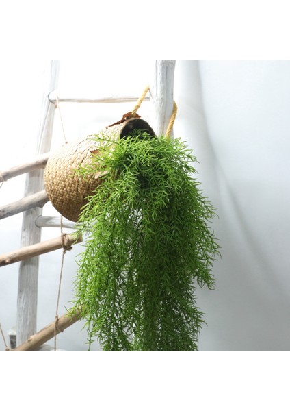 2 Adet 105 cm Simülasyon Yapraklar Hisset Çam Iğneleri Duvar Asılı Rattan Simülasyon Çiçek Mini Manzara Iç Mekan Bitki Duvar (Yurt Dışından)