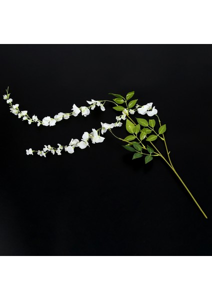 Yapay Ipek Wisteria Vine Ratta Ipek Asılı Çiçek Düğün Dekor, 6 Parça, (Beyaz) (Yurt Dışından) indirimleri