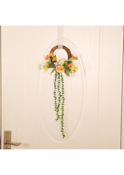 Paskalya Çelengi Ev Yapay Çiçek Yüzük Dekorasyon Çelenk Bahar Festivali Süsleri Ön Kapı Bahçe Duvarı Için Hediyeler (Yurt Dışından) fiyatları