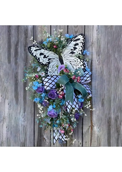 Ön Kapı Için Kelebek Yaz Çelenkleri Ilkbahar Yaz Kelebekleri Dekor Hoş Geldiniz Yazısı Yaz Çelengi (Yurt Dışından) fiyatları