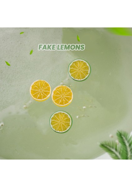 Yapay Limon Dilimleri Blokları: 30 Adet Sahte Limon Dilimleri ve 20 Adet Limon Blokları Gerçekçi Meyve Limon Süslemeleri (Yurt Dışından)