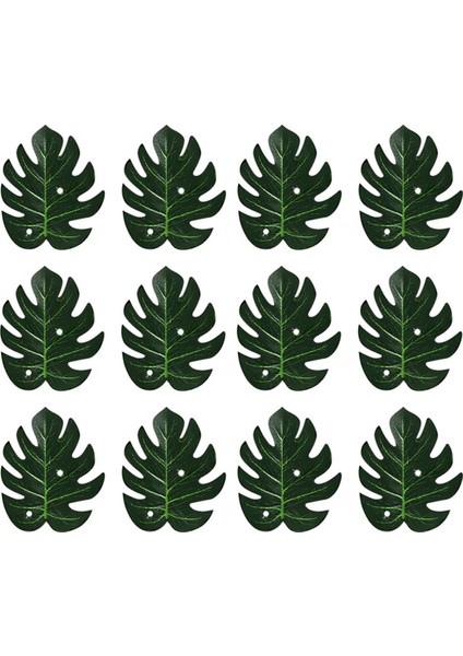 Yapay Tropikal Palmiye Yaprakları Orman Parti Dekorasyonu Hayvan Yaz Hawaii Düğün Ev Masa Dekoru S (Yurt Dışından) indirimleri