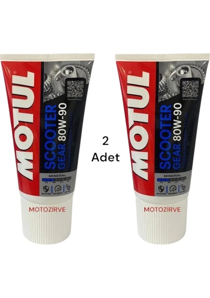 Motosiklet Şanzıman Yağı Motul Scooter Gear 80W-90 150 ml (2 Adet)