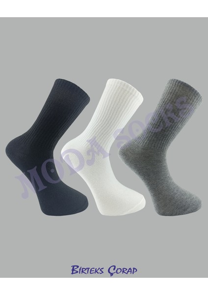 3'lü Spor Antrenman Tenis Çorap kadın 3 renk