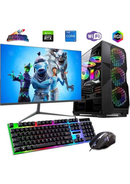 I7 12700F 16GB Ddr4 480SSD 6gb RTX3050 27" 165Hz Mon. Oyun Bilgisayarı