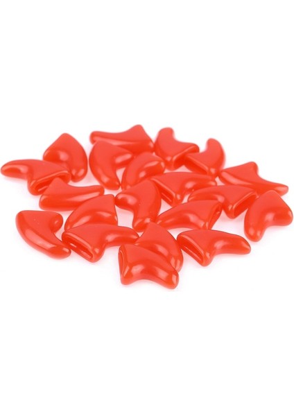 20 Pc Silikon Yumuşak Kedi Tırnak Kapakları, Boyut: L (Kırmızı) (Yurt Dışından)