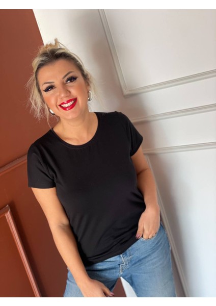 Likralı Esnek Penye Bayan Basic