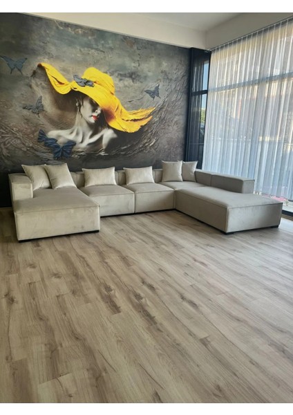 Angelo 5 Modül Uzanmalı Modüler Köşe Koltuk Takımı