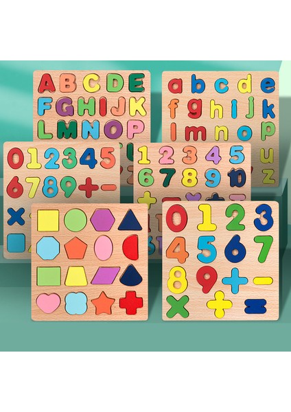 Çocuklar Alfabetik Aritmetik Sayı Geometrik Şekiller Ahşap Bulmaca Montessori Okul Öncesi Öğrenme Çocuklar Için Eğitici Oyun Oyuncak (Yurt Dışından) fiyatları