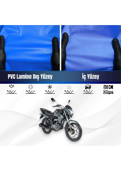 Rks 125R Motosiklet Brandası Su Geçirmez Branda Mavi Branda Motor Branda