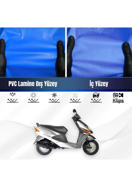 Honda Scv 100 F Beat Motosiklet Brandası Su Geçirmez Branda Mavi Branda Motor Branda