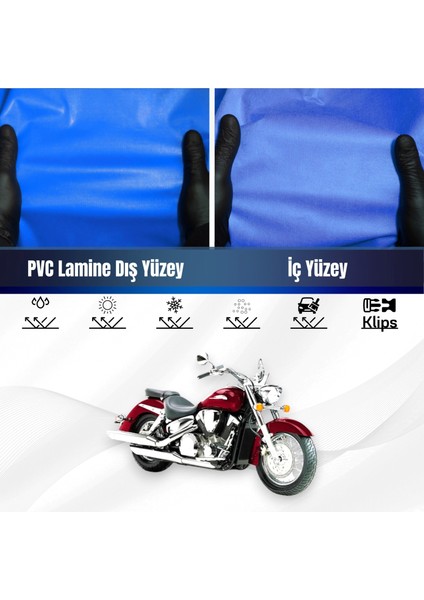 Honda Vtx 1300 S Motosiklet Brandası Su Geçirmez Branda Mavi Branda Motor Branda