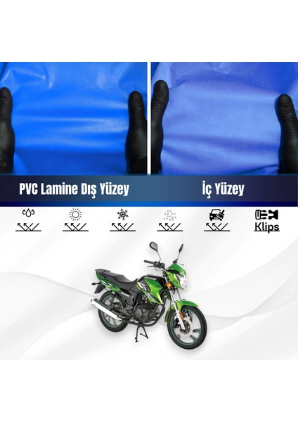 Salcano Runner Motosiklet Brandası Su Geçirmez Branda Mavi Branda Motor Branda