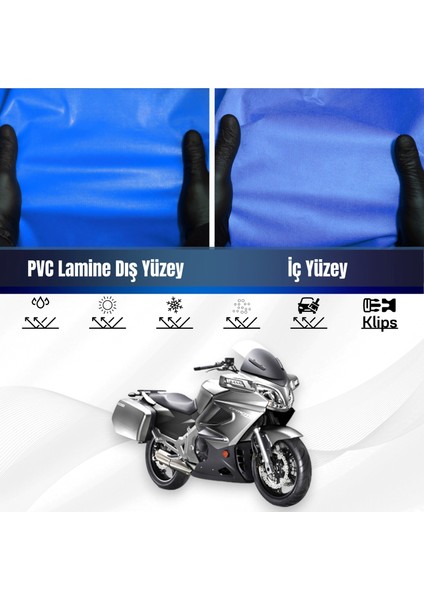 Cf Moto 650 Tk Motosiklet Brandası Su Geçirmez Branda Mavi Branda Motor Branda