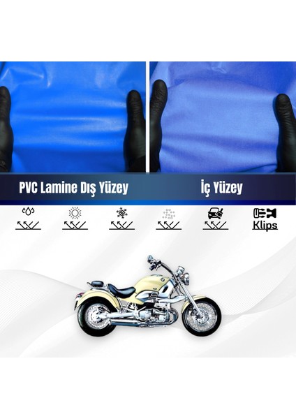 Bmw R 1200 C Motosiklet Brandası Su Geçirmez Branda Mavi Branda Motor Branda