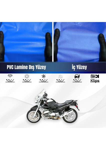 Bmw R 1150 R Motosiklet Brandası Su Geçirmez Branda Mavi Branda Motor Branda