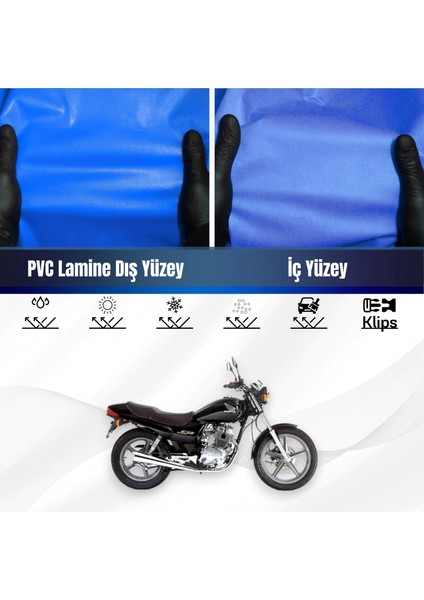 Honda Cb 250 Motosiklet Brandası Su Geçirmez Branda Mavi Branda Motor Branda