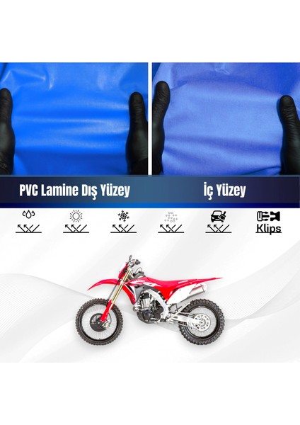 Honda Crf 450 x Motosiklet Brandası Su Geçirmez Branda Mavi Branda Motor Branda