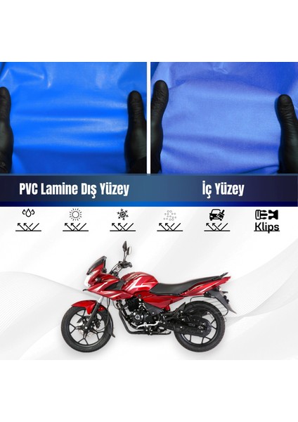 Bajaj Dıscover 150 S Motosiklet Brandası Su Geçirmez Branda Mavi Branda Motor Branda