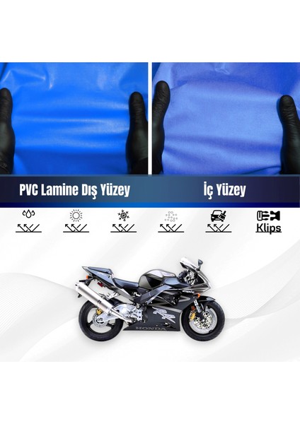 Honda Cbr 954 Rr Motosiklet Brandası Su Geçirmez Branda Mavi Branda Motor Branda