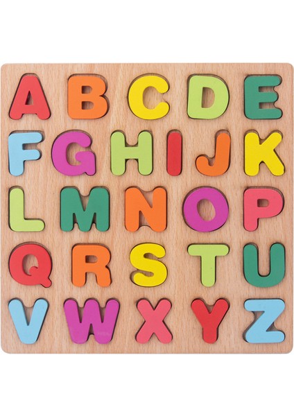 Bebek Ahşap Bulmacalar Montessori Oyuncakları 1 2 Yaş Yürümeye Başlayan Çocuk Oyuncakları El Tutma Tahtası Alfabe Sayı Biliş Öğrenme Eğitici Oyuncaklar (Yurt Dışından)