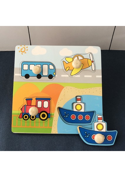 Bebek Ahşap Bulmacalar Montessori Oyuncakları 1 2 Yaş Yürümeye Başlayan Çocuk Oyuncakları El Tutma Tahtası Alfabe Sayı Biliş Öğrenme Eğitici Oyuncaklar (Yurt Dışından)