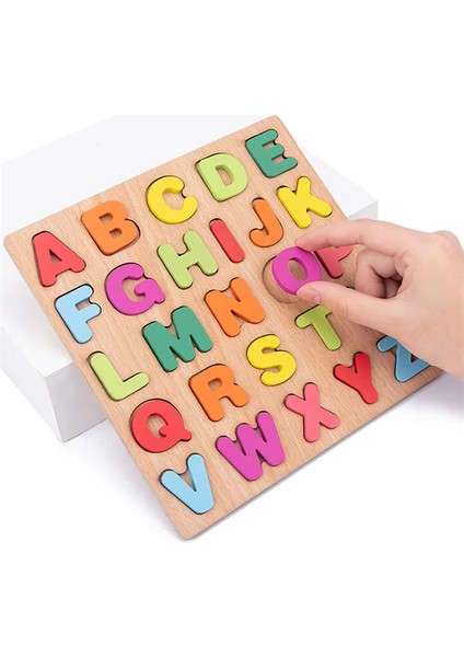 Bebek Ahşap Bulmaca Montessori Oyuncakları 1 2 Yaş Yürümeye Başlayan Çocuk Alfabe Sayı Hayvanlar Eşleşen Ahşap Bulmaca Oyunları Çocuk Eğitici Oyuncaklar (Yurt Dışından) modelleri