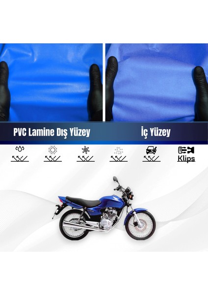 Honda Cg 125 Motosiklet Brandası Su Geçirmez Branda Mavi Branda Motor Branda